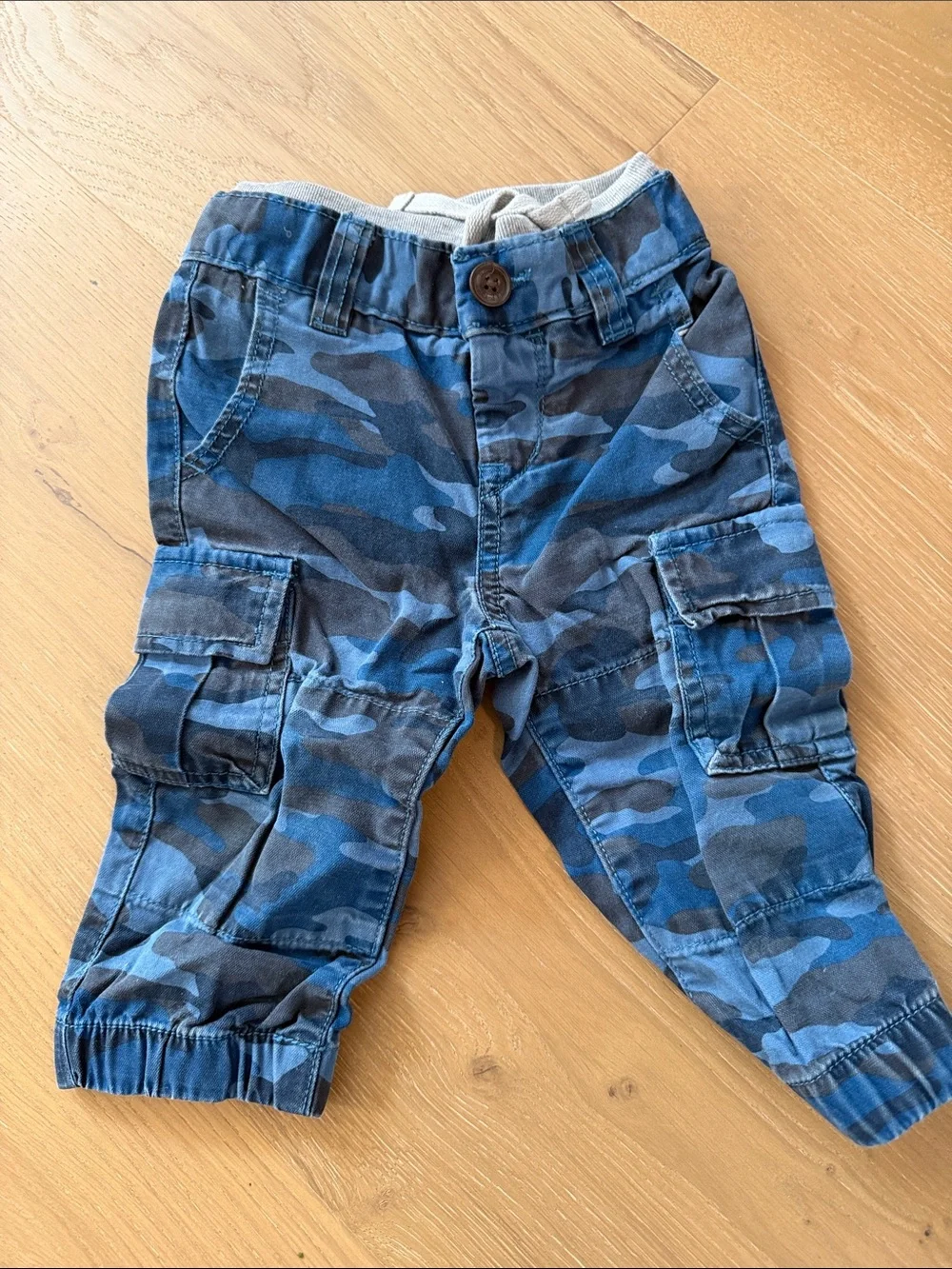 GAP Blue Camouflage Cargo Pants for Kids